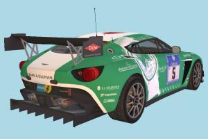 Race Car Aston Martin V12 Zagato Race Car-2